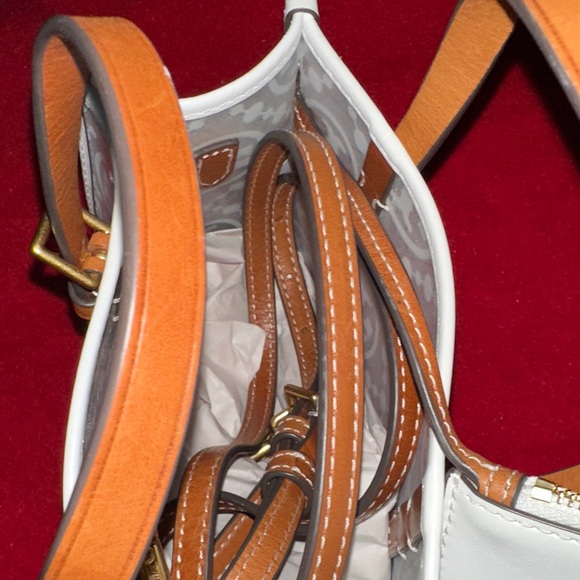 Tory Burch Transparent Tote with White and Tan Accents - Picture 6 of 6